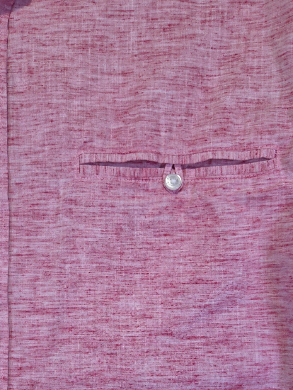 Denim & Flower Men's Large Button Up Shirt Ricky Singh Light Pink Cotton Blend - Picture 13 of 14